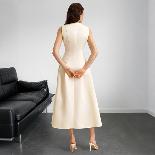 Women's Elegant Sleeveless A-line Maxi Dress