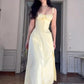 Floral Neck Slit Flared Dress
