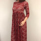 Off-shoulder maxi dress