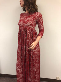 Off-shoulder maxi dress