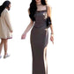 Summer Sophisticated, Waist-cinching, Figure-flattering Maxi Dress