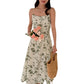 Printed Strap Maxi Dress For Women