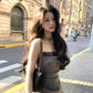 Adjustable Strap Lace Bodycon Dress
