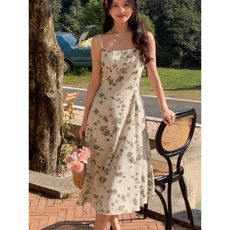 Printed Strap Maxi Dress For Women