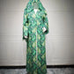 Arabic Robe Printed Coat Cape Fashion Middle Eastern Women's Abaya with Headscarf