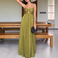 Sexy Sling Design Holiday Swing Maxi Dress