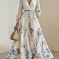 Elegant Pleated V-Neck Dress