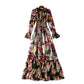 Printed dress maxi