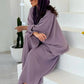 Muslim Women Abaya with Scarf 2 Piece Set Long Cardigan Eid Abayas Casual Long Robe Kaftan Party Ramadan Modest Caftan 2024