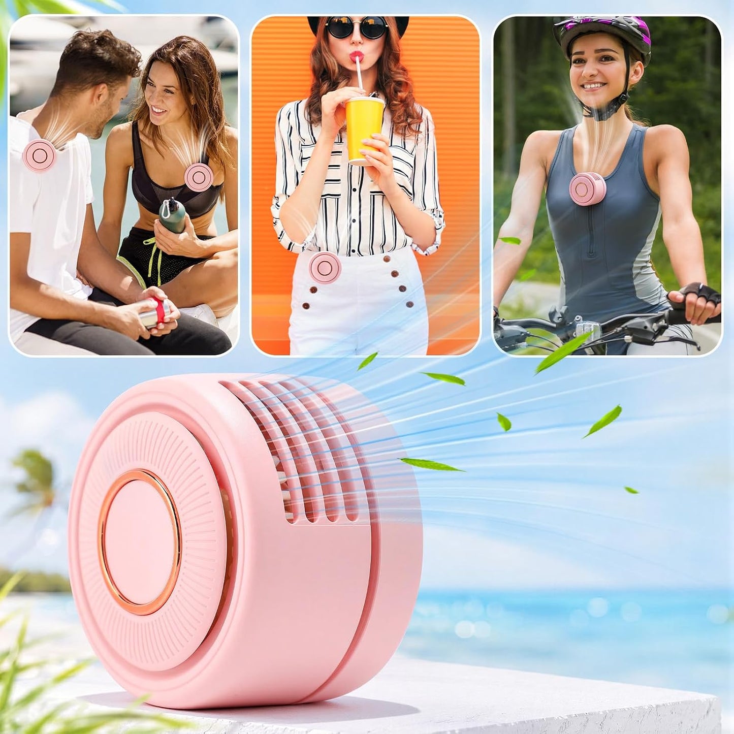 Discreet Bladeless Personal Cooling Set