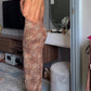 Backless Leopard Print Maxi Dress