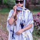 African Dresses For Women Plus Size Summer Boho Silk Printed Muslim Hijab Kaftan Dress Middle East Traditional Lady beach Abaya