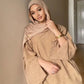 Corduroy Ramadan Dubai Abaya Dress Luxury 2025 Arabic Muslim Women Modest Clothing Islam Party Coat Kaftan Fashion Turkey Robes