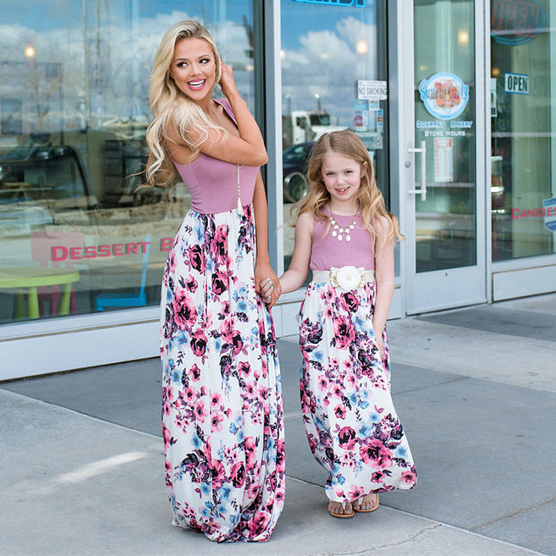 Printed maxi dress