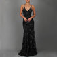Women's Strappy V-Neck Sequins Dress