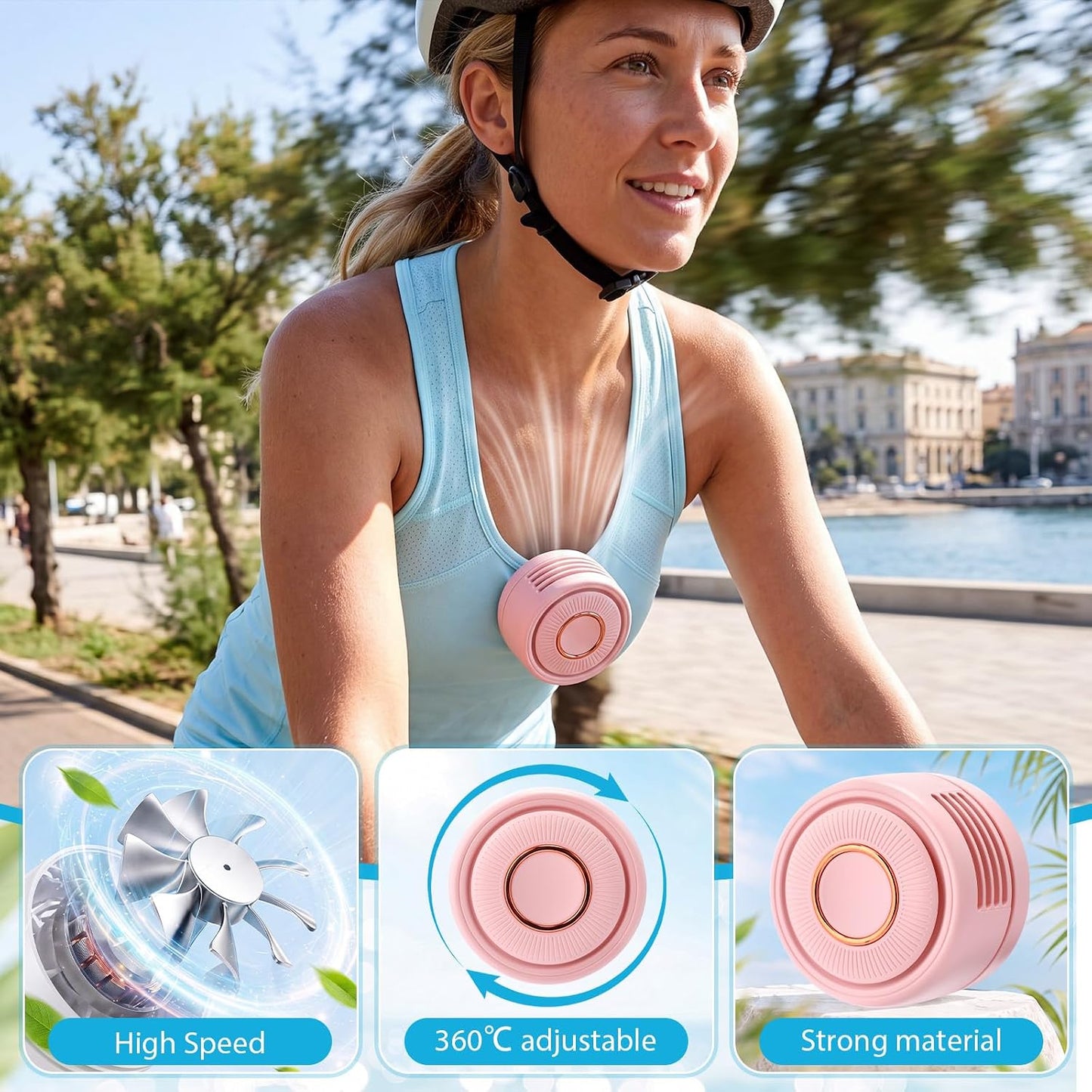 Discreet Bladeless Personal Cooling Set