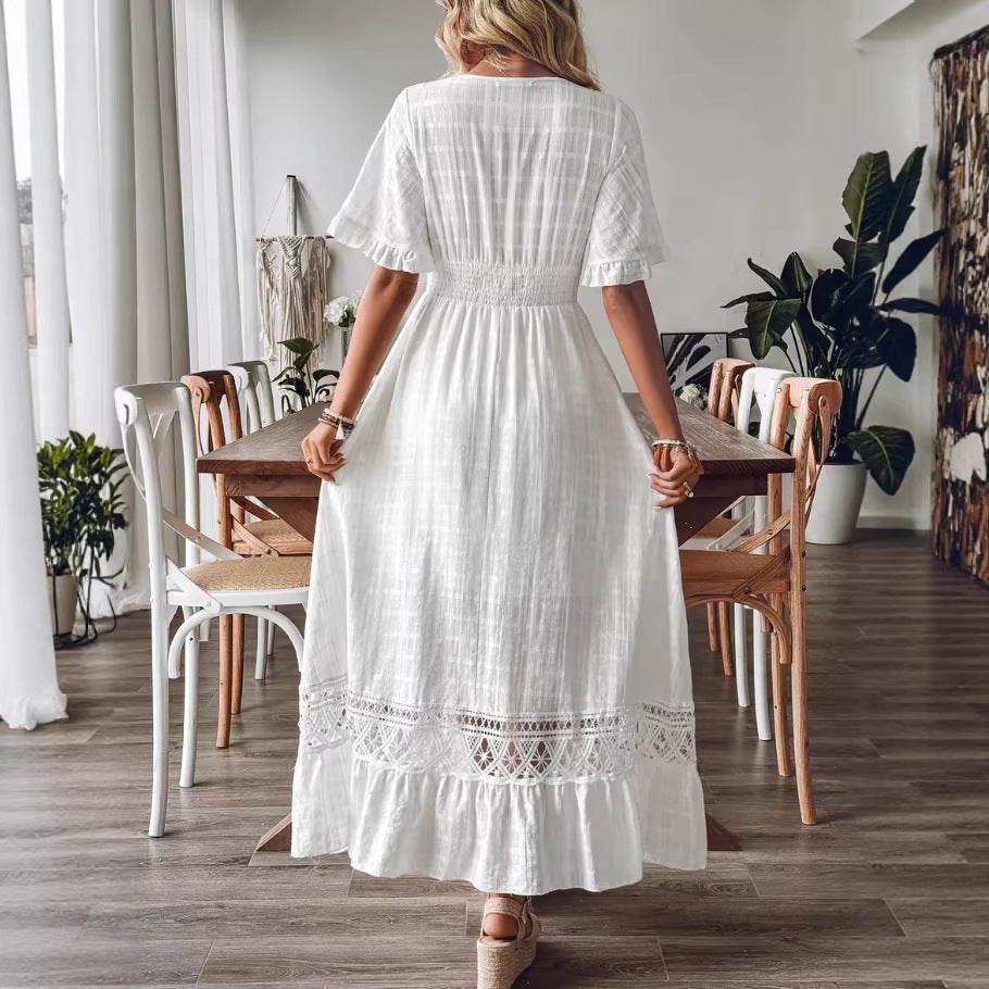 Plus-size Womens Beach Vacation Maxi Dress