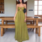 Sexy Sling Design Holiday Swing Maxi Dress