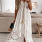 Lace Strap Solid Color Swing Maxi Dress