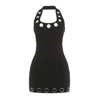 Womens Bodycon Halter Neck Dress