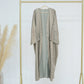 Fashion Shiny Abayas for Women Muslim Kimono Open Cardigan Dubai Kaftan Turkey Robe Arab Kebaya Islam Clothing Ramadan Eid Dress