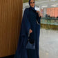 Eid Muslim Abaya Scarf Dress 1 Piece Cardigan Abaya Women Ramadan Beading Sleeve Dubai Jalabiya Kaftan Vestidos Arab Robe 2026