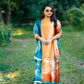 African Dresses For Women Plus Size Summer Boho Silk Printed Muslim Hijab Kaftan Dress Middle East Traditional Lady beach Abaya