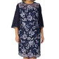 Elegant Floral Print A-Line Dress