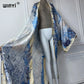 WINYI summer fashion kimono africa Bohemia print beach cover up maxi dress cardigans beach wear women 2024 abaya dubai luxury