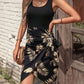 Tropical Printing Maxi Dress