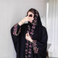 Women Jalabiya Dubai Abaya Eid Ramadan Party Gorgeous Long Dresses Embroidery Beads Diamond Abaya Women Muslim Dress with Scarf