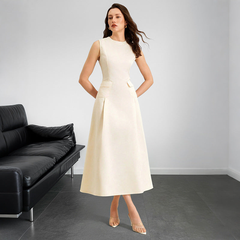 Women's Elegant Sleeveless A-line Maxi Dress