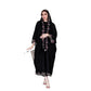Women Jalabiya Dubai Abaya Eid Ramadan Party Gorgeous Long Dresses Embroidery Beads Diamond Abaya Women Muslim Dress with Scarf