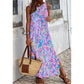 Women's Round-neck 3D Printing Maxi Dress