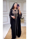 ALFO Muslim Dress for Women Hooded Abaya 2 Piece Set Diamond Jalabiya Morocco Party Dresses Dubai Abayas Kaftan Vestido Long Robe