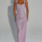Double Strap Sequin Mesh Dress
