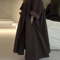 Eid Muslim Women Abaya Trench Coat Single Breasted Lapel Overcoat Ramadan Morocco Dubai Windbreaker Arab Casual Long Outerwear