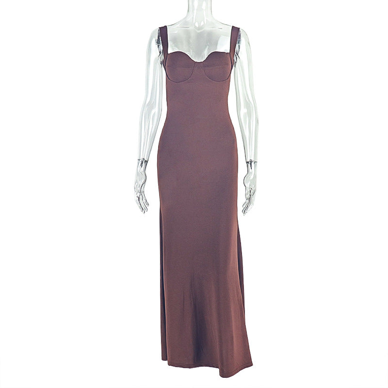 Women's Fashionable Casual And Versatile Strap Maxi Dress