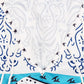 Deep V Print Long Sleeve Maxi Dress