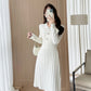 French Style Knitted A-Line Dress