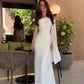 Elegant One Shoulder Hooded Dress