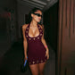 Womens Bodycon Halter Neck Dress