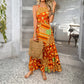 Comfortable And Stylish Bohemian-print Slip Maxi Dress