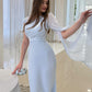 Elegant One Shoulder Hooded Dress