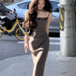 Adjustable Strap Lace Bodycon Dress