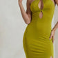 New Style One Shoulder Slit Maxi Dress Long Length