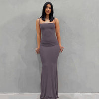 Women Sling Dress Casual Long Skirt