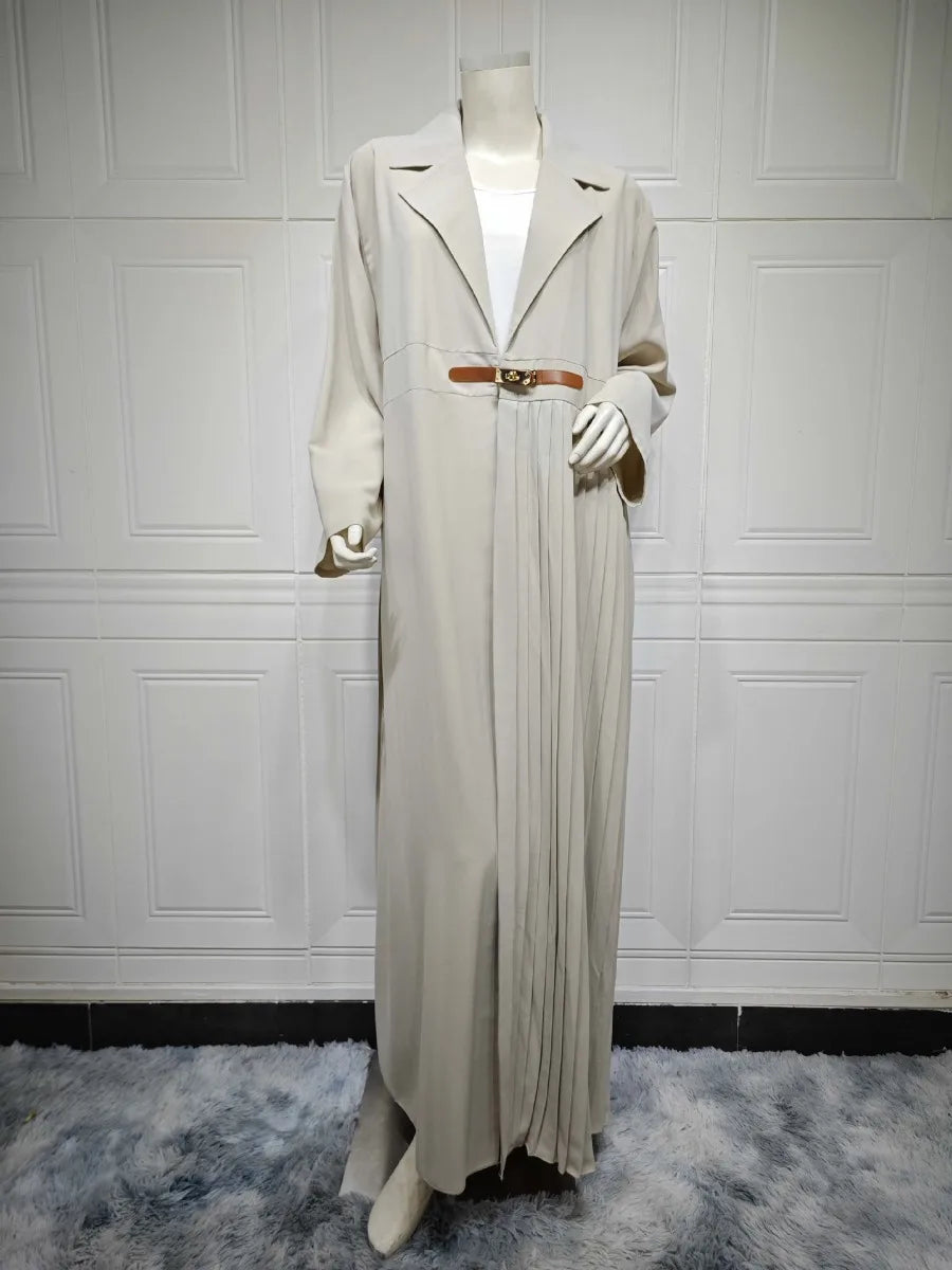 Eid Muslim Party Abaya for Women Ramadan Cardigan Pleated Long Dress Morocco Kaftan Vestidos Largos Dubai Robe Jalabiya 2024