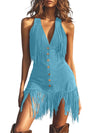 Sexy Tassel Knit Beach Dress