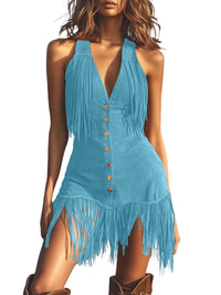 Sexy Tassel Knit Beach Dress